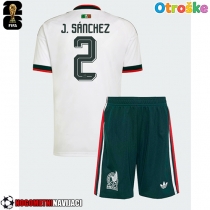 Otroške Nogometnih dresov Mehika Jorge Sanchez #2 Gostujoči SP 2026 Kratki rokavi (+ hlače)